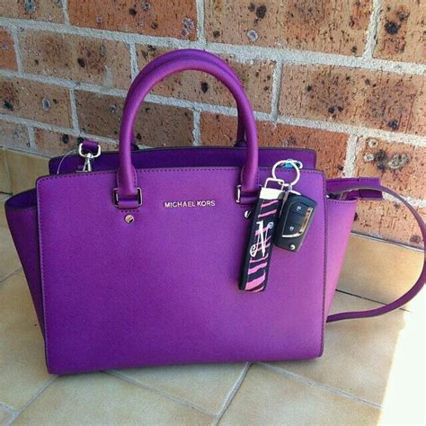 michael kors bolsa morada